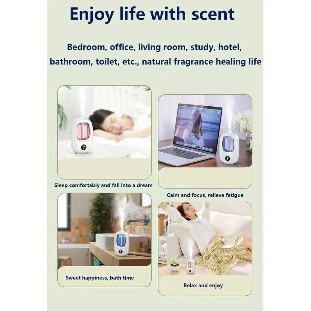 Aromatherapy Machine，Essential Oil Diffuser & Cool Mist Humidifier，Nebulizing Di